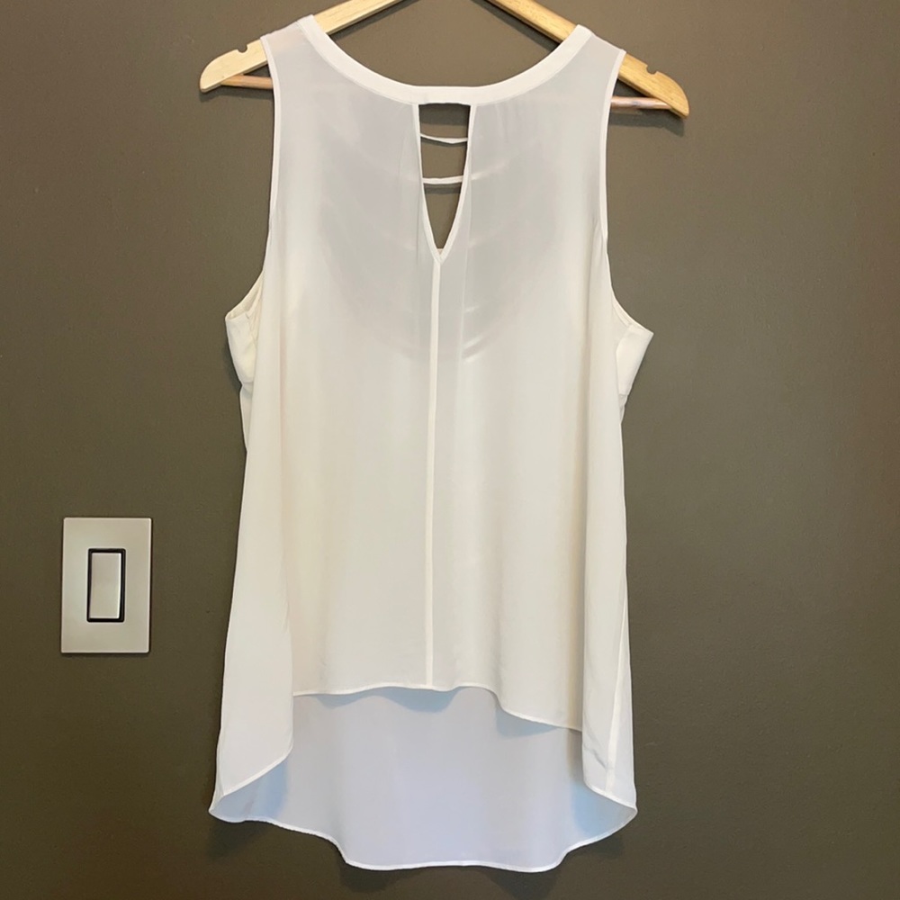 BCBG Max Azria Hi-low Silk Top